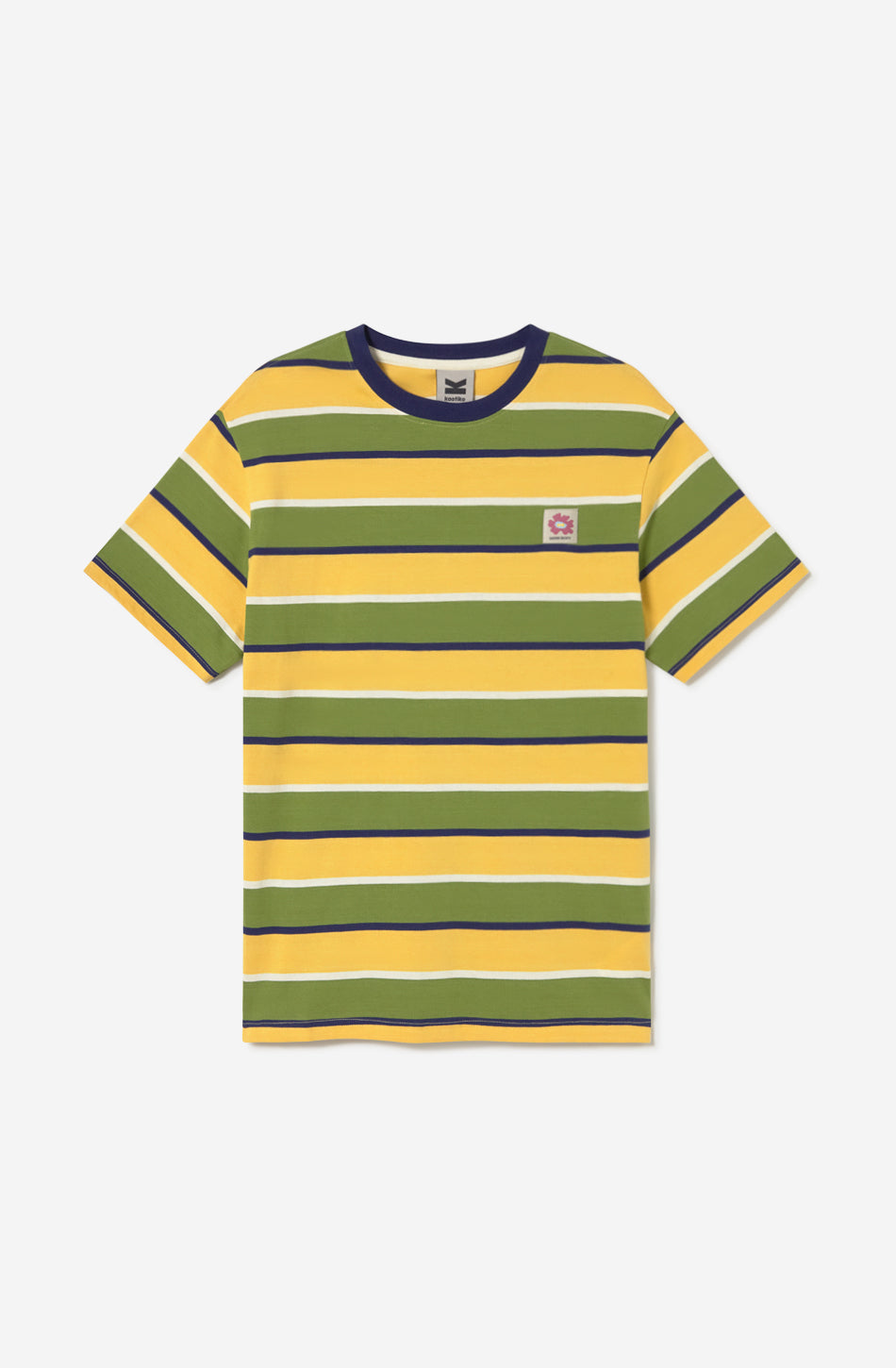 T-shirt Stripes Island Yellow/Green