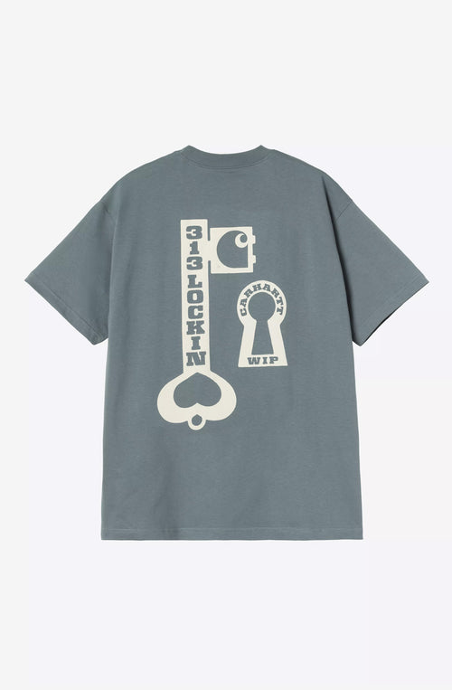 CARHARTT Locked Organic Cozy Blue T-shirt