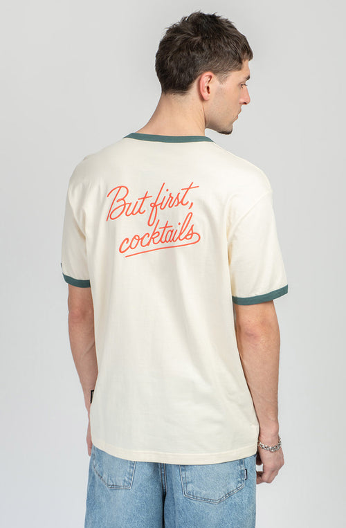 T-shirt But Firts Cocktails Ivory