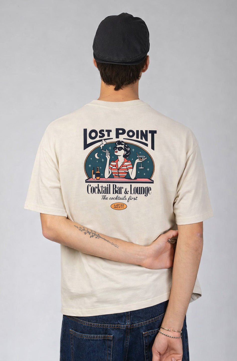 T-shirt  Lost Point Woman Organic Cotton Ivory
