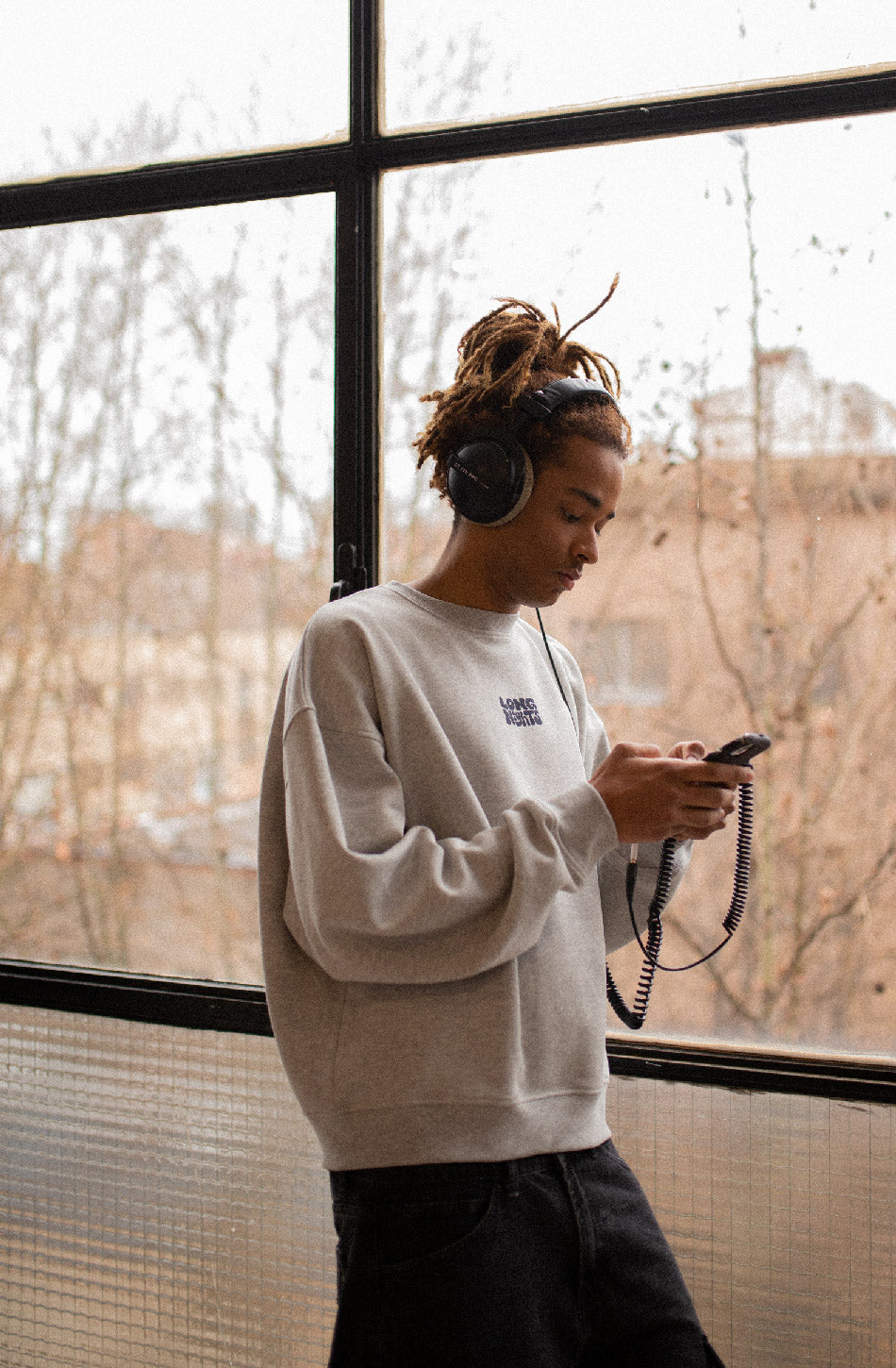 Sweat-shirt Long Nights Gray 