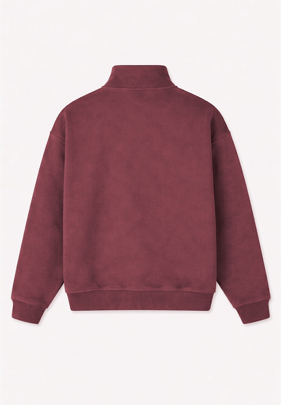 Sudadera Zipper Focus Burgundy unisex de algodón Kaotiko BCN