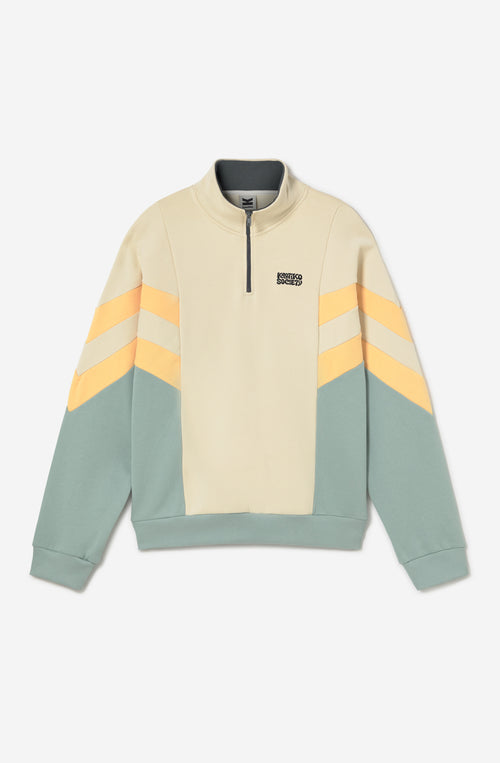 Sudadera Half-Zip Clark Bone/Cloud