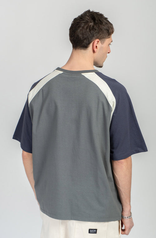 T-shirt court Lennox Heura/Bleu marine 