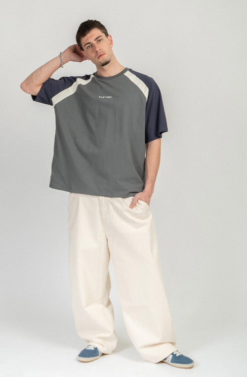 T-shirt court Lennox Heura/Bleu marine 