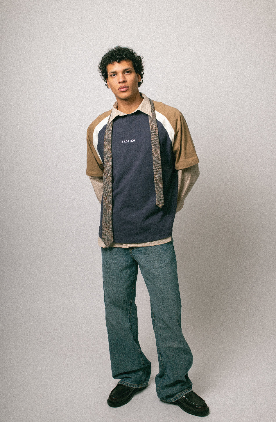 Camiseta Lennox Navy/Camel