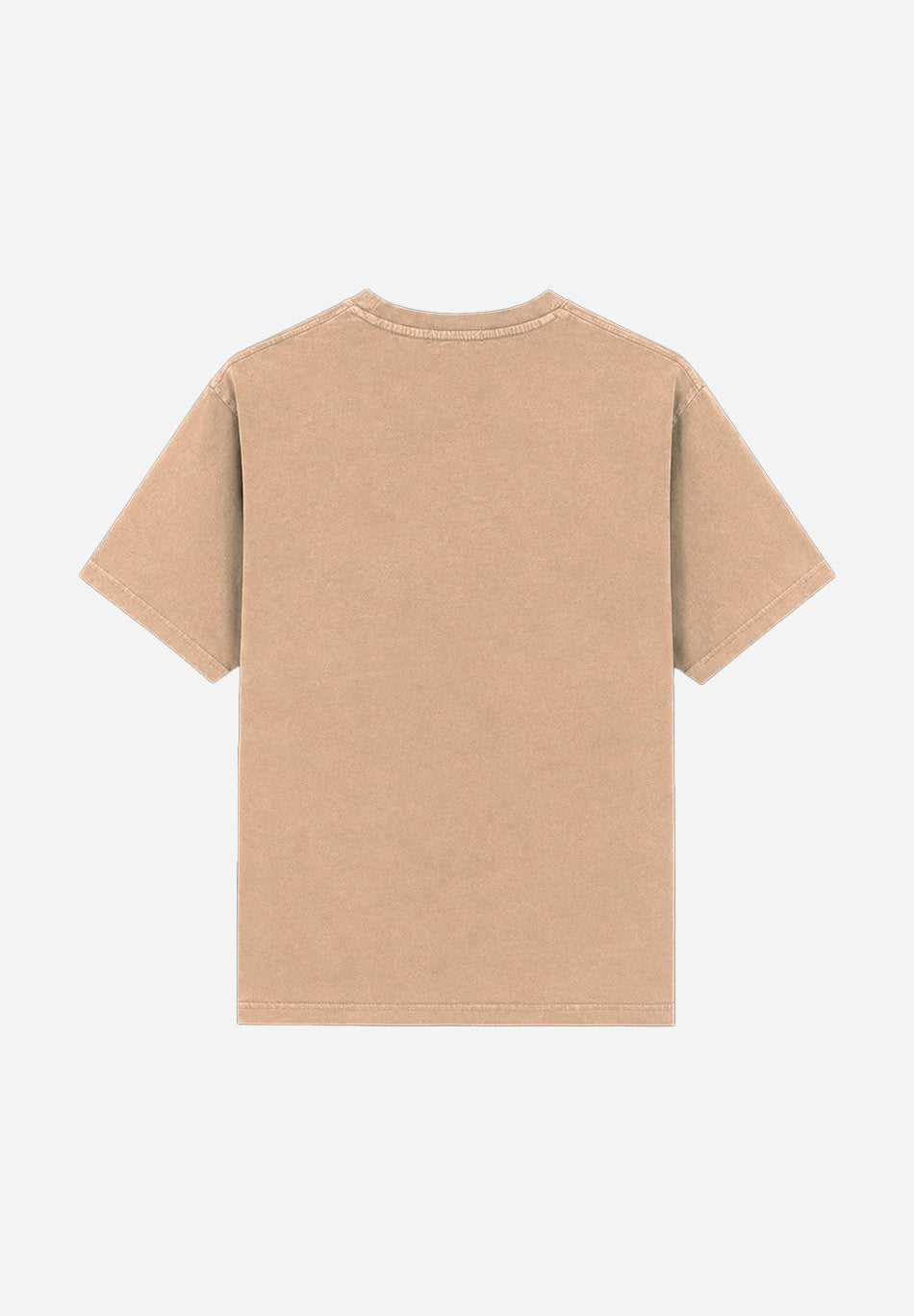  T-shirt Basic Washed Bone