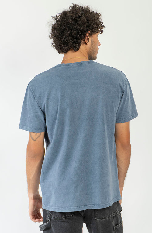  T-shirt Basic Washed Indigo
