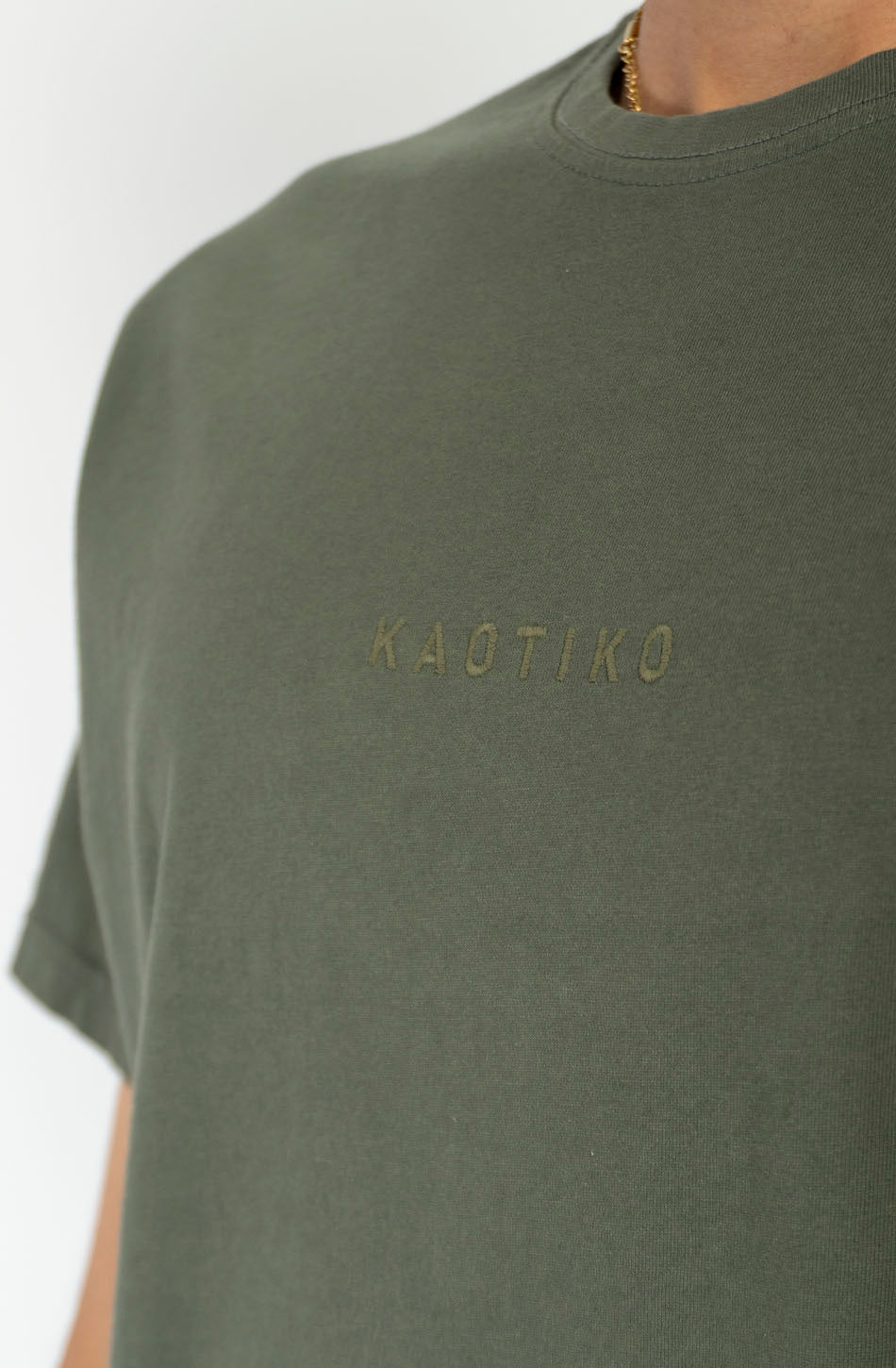 T-shirt Basic Washed Army