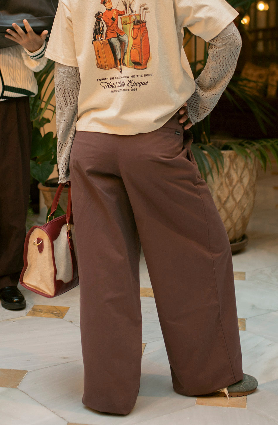 Norway Wide Leg Brown Pants