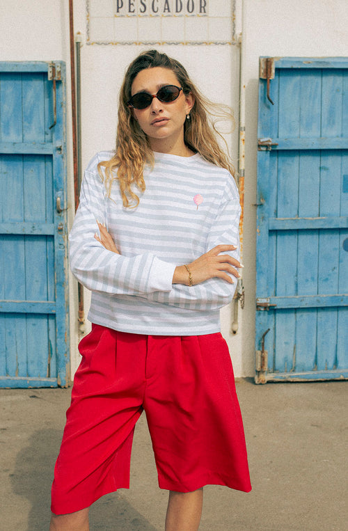 Stripes White Sky Cotton Candy T-Shirt