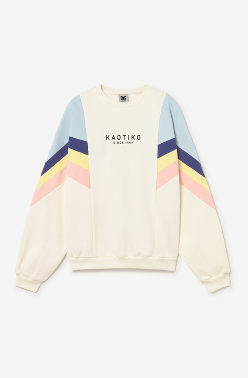 Sweatshirt Ginger Elfenbein/Blau/Navy/Rosa/Gelb