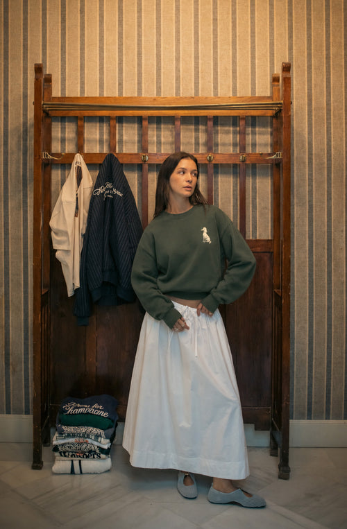 Sweat Relaxed Snob Dogs Green Femme