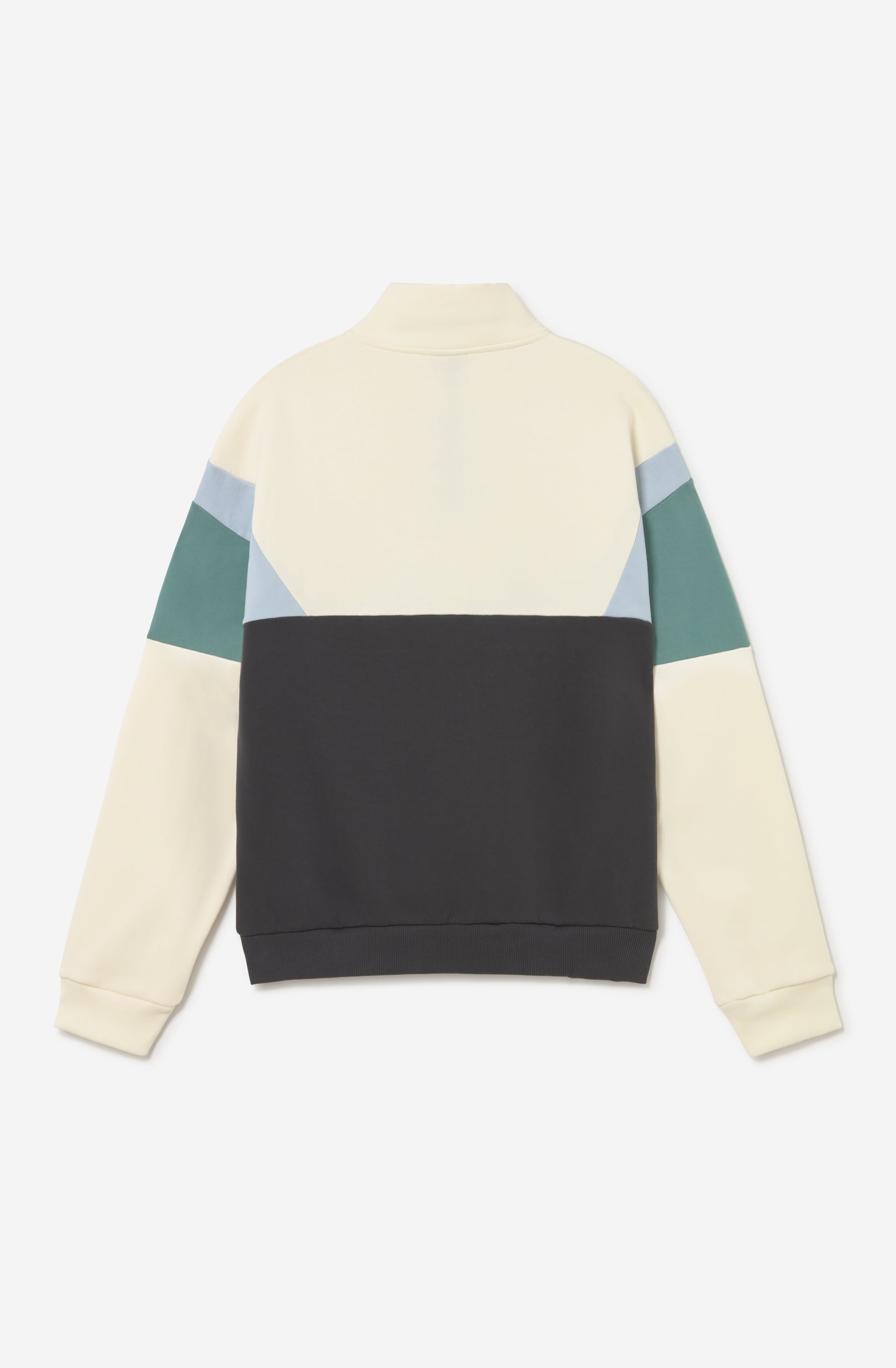 Sudadera Crew Arthur Ivory Black Niagara con cremallera half zip para hombre de Kaotiko BCN