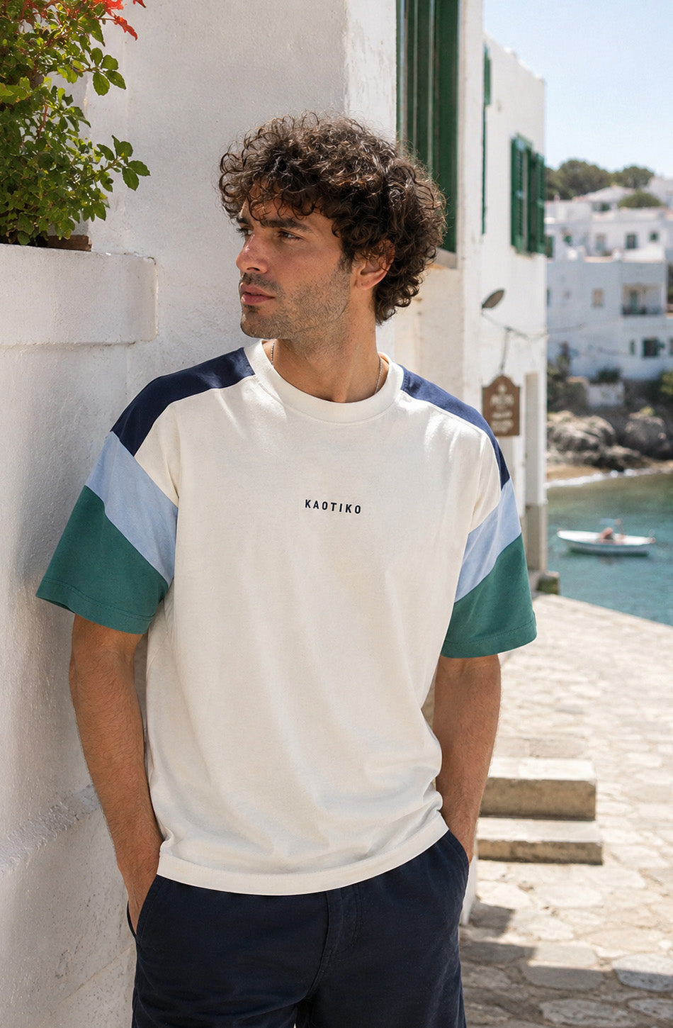Camiseta Ottawa Ivory / Blue / Deep Jungle