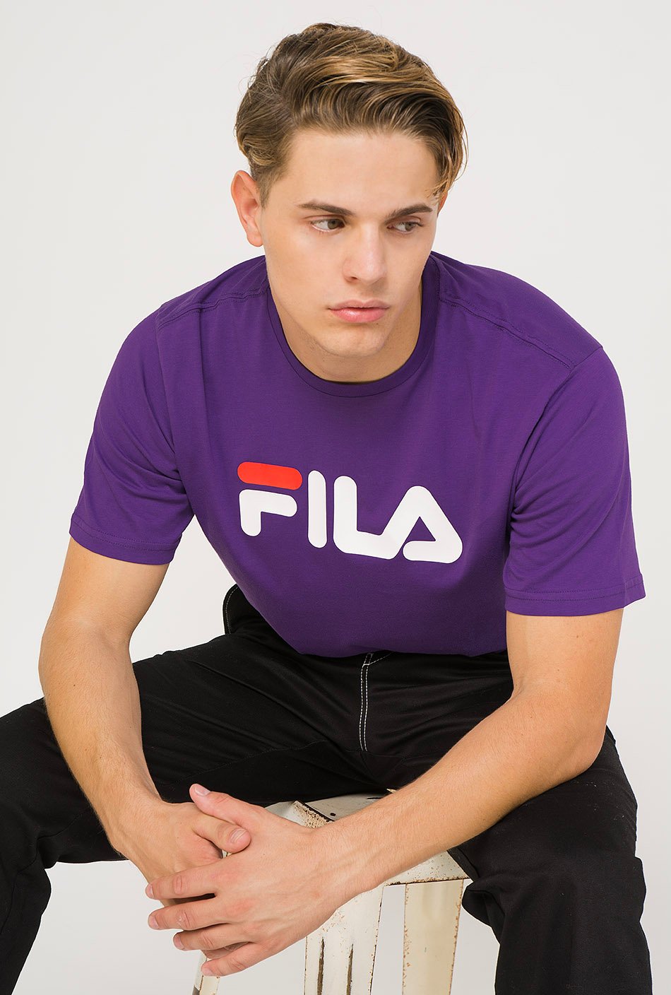 Fila Pure kurzärmeliges T-Shirt in Lila