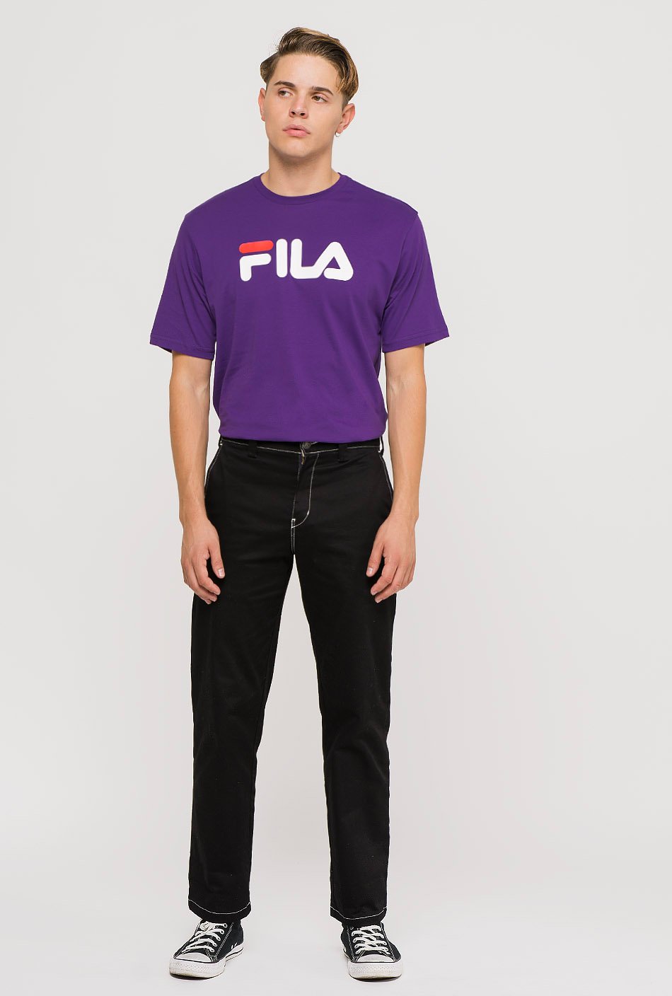 Fila Pure kurzärmeliges T-Shirt in Lila