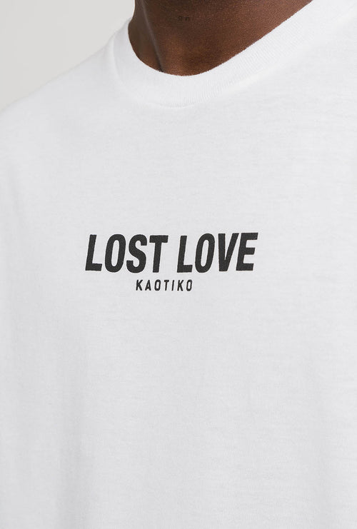 T-shirt Lost Love blanc