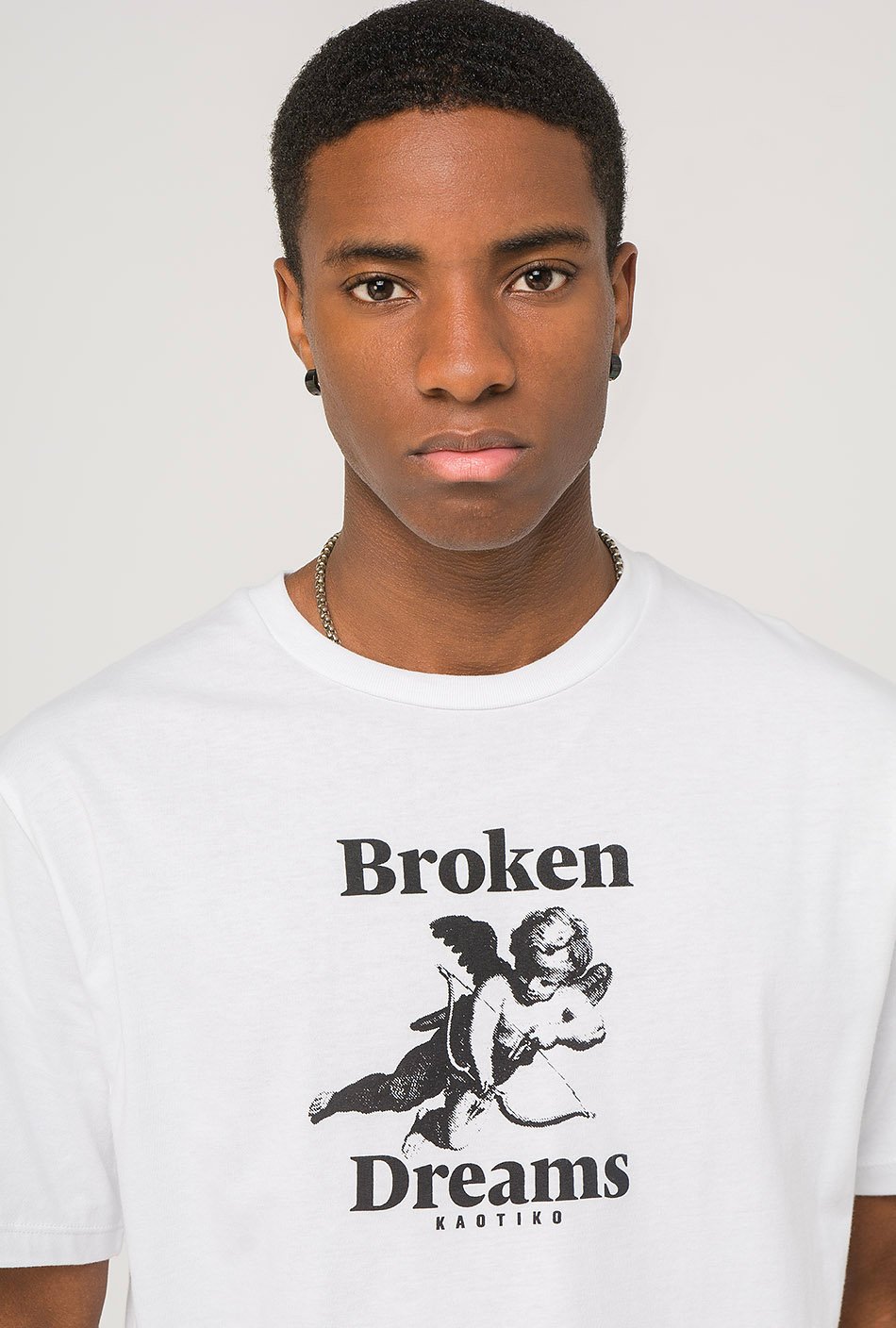 T-shirt Broken Dreams Blanc