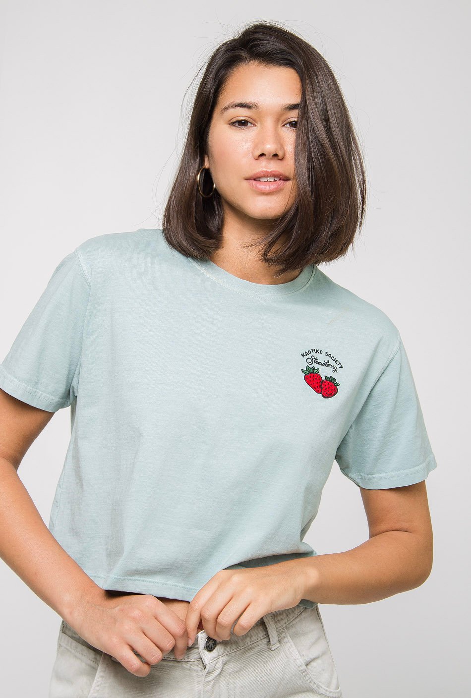 Strawberry Tie-dye Green T-Shirt