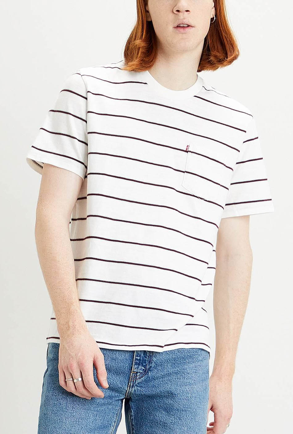 T-shirt Levi's Sunset Pocket Saturday à Rayures
