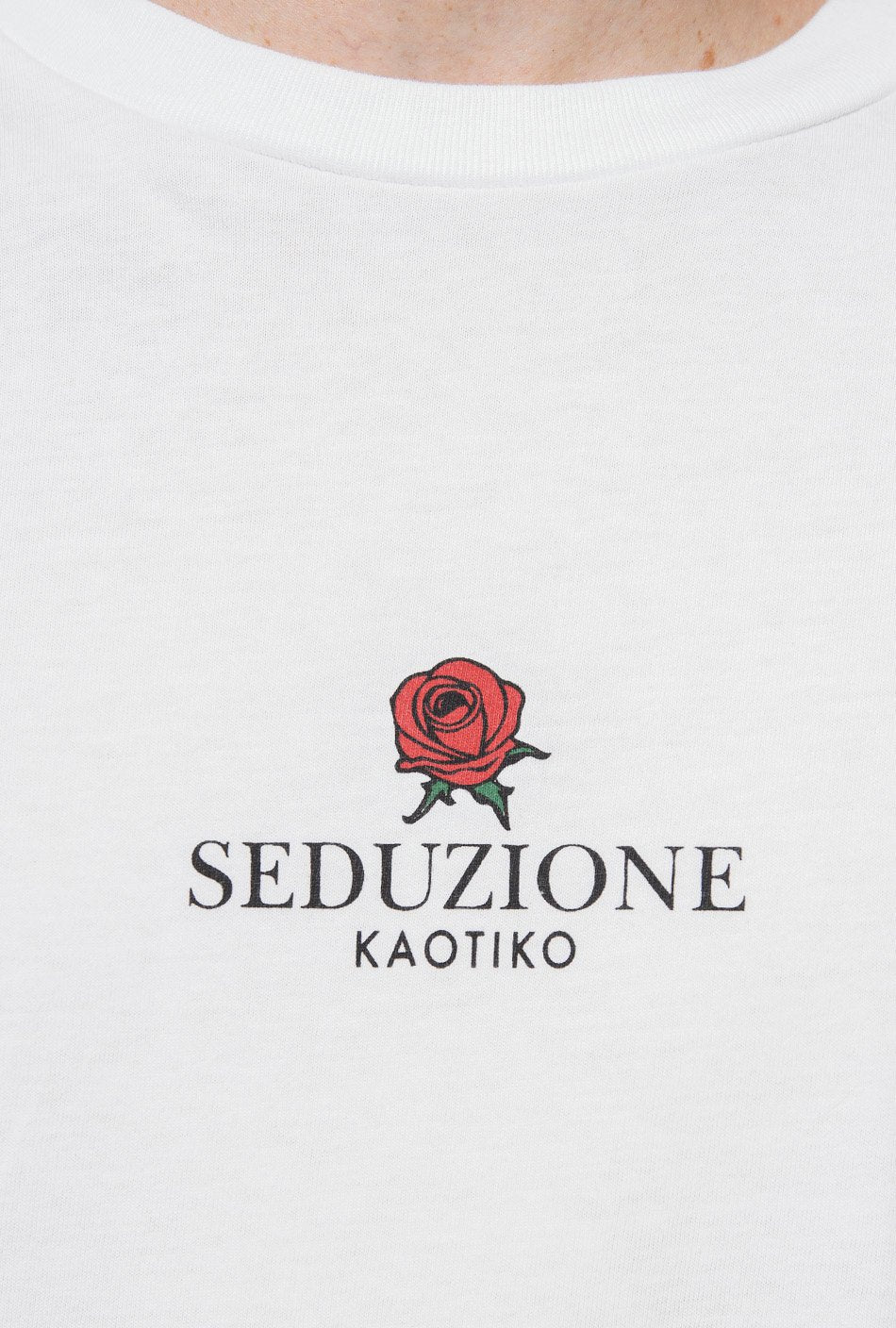 T-shirt Kaotiko Venus Rose blanc
