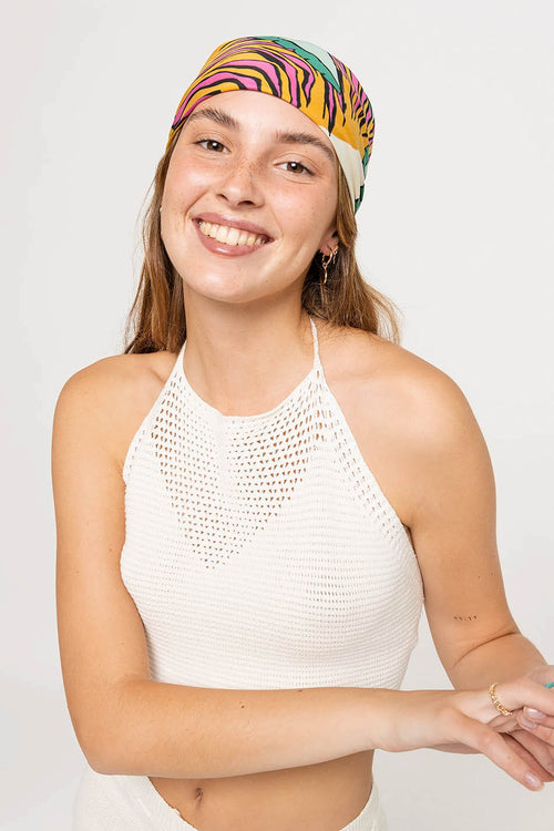 Top à bretelles en crochet Formentera