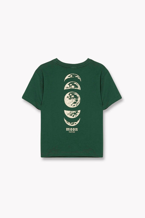 T-shirt Moon Vert