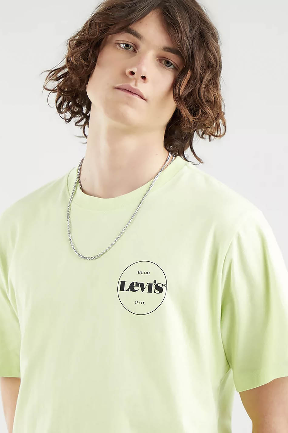 T-shirt citron vert coupe décontractée Levi's