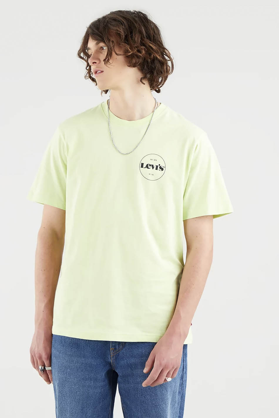 T-shirt citron vert coupe décontractée Levi's