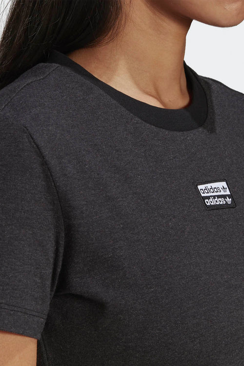 Adidas geerntete Schwarz Melange-T-Shirt