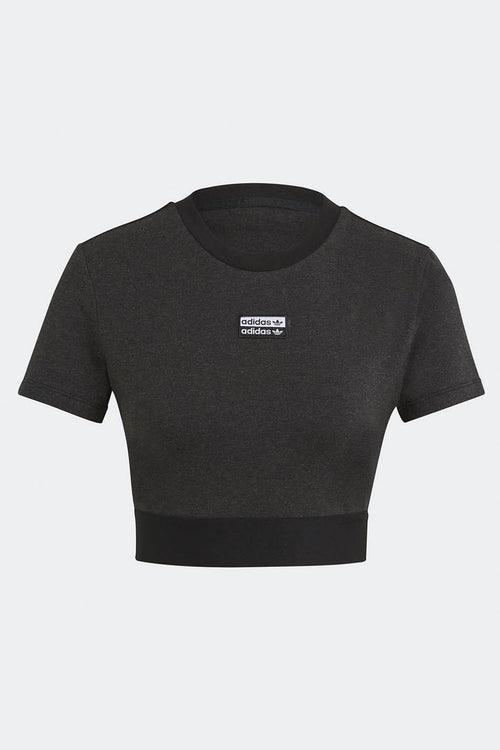 Adidas geerntete Schwarz Melange-T-Shirt