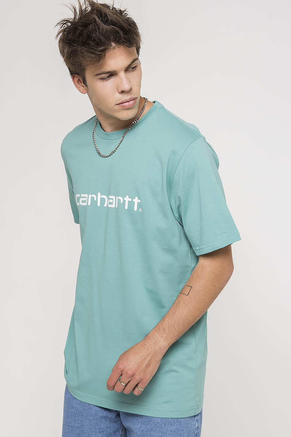 Camiseta Carhartt WIP Script Bondi/Blanco