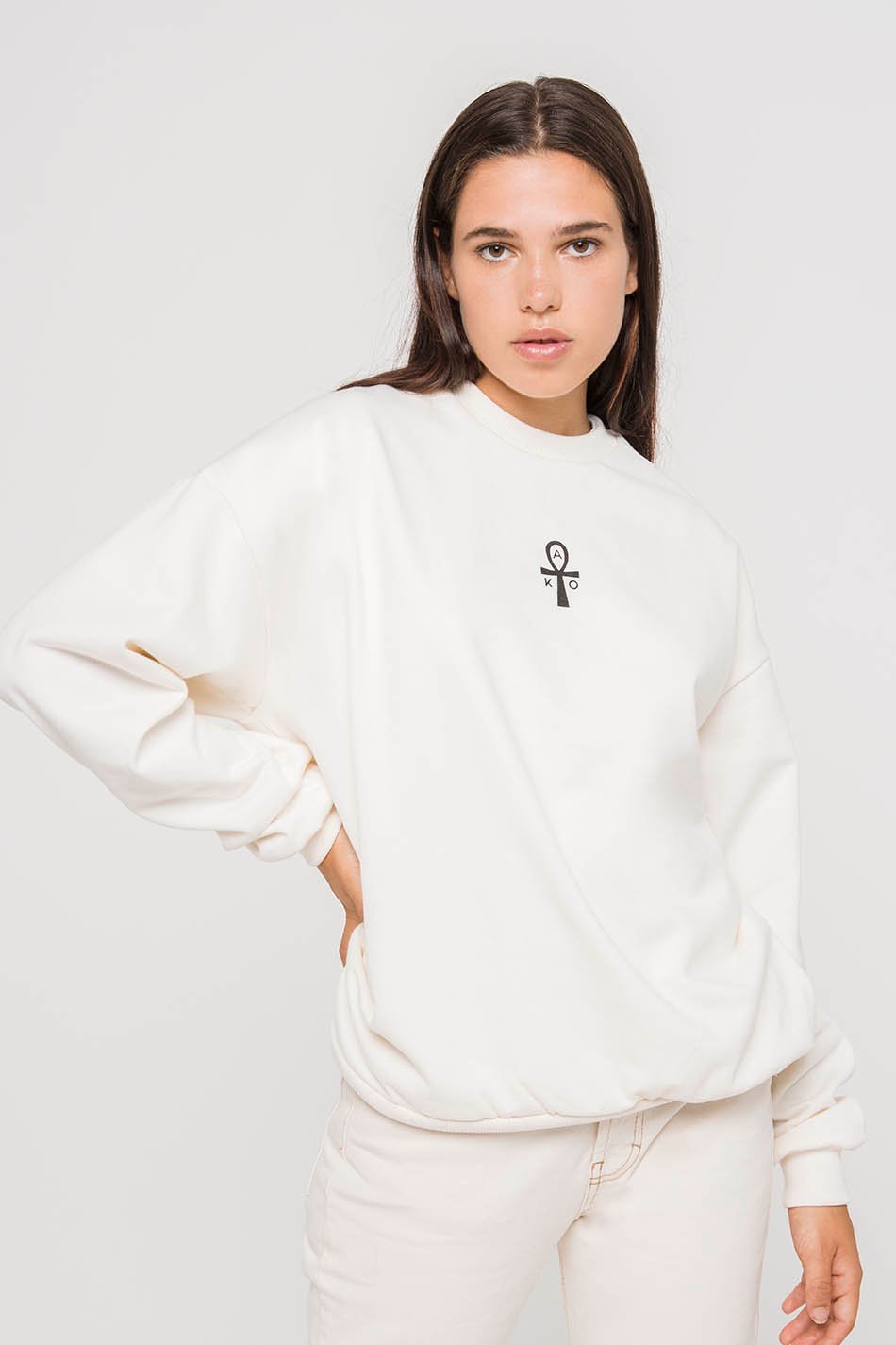 Egyptian Cat Ivory Pullover