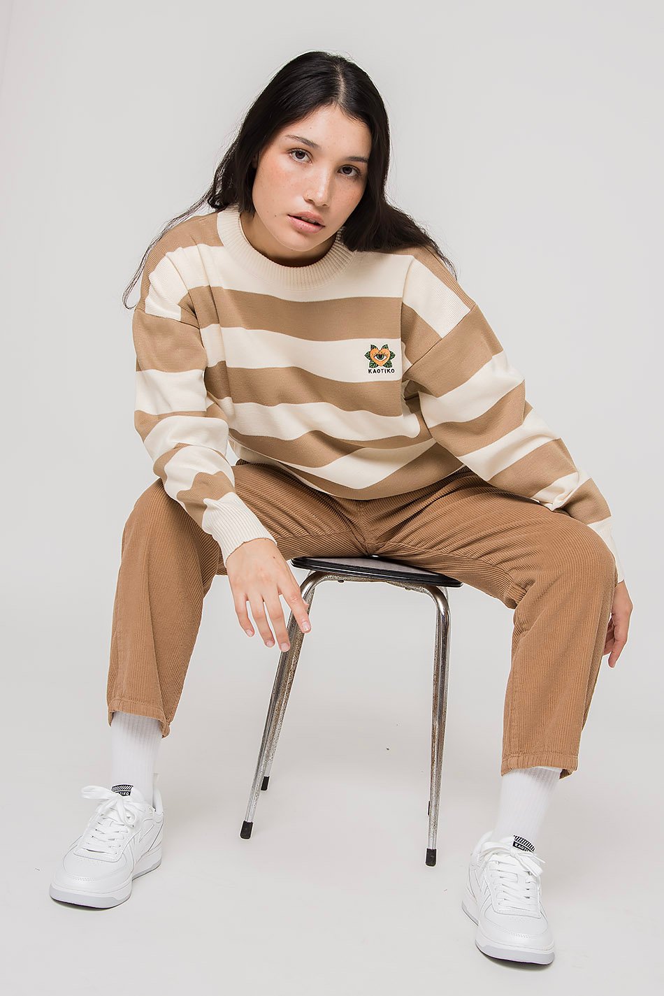 Pull Anibal Stripes Beige