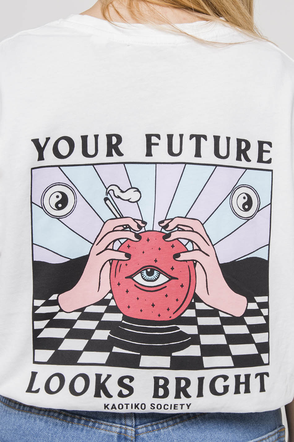 T-shirt délavé Your future