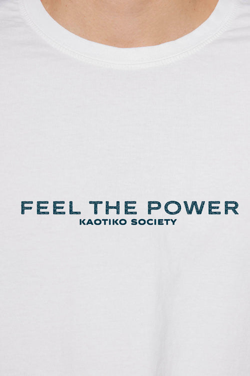 T-shirt Washed Feel the Power