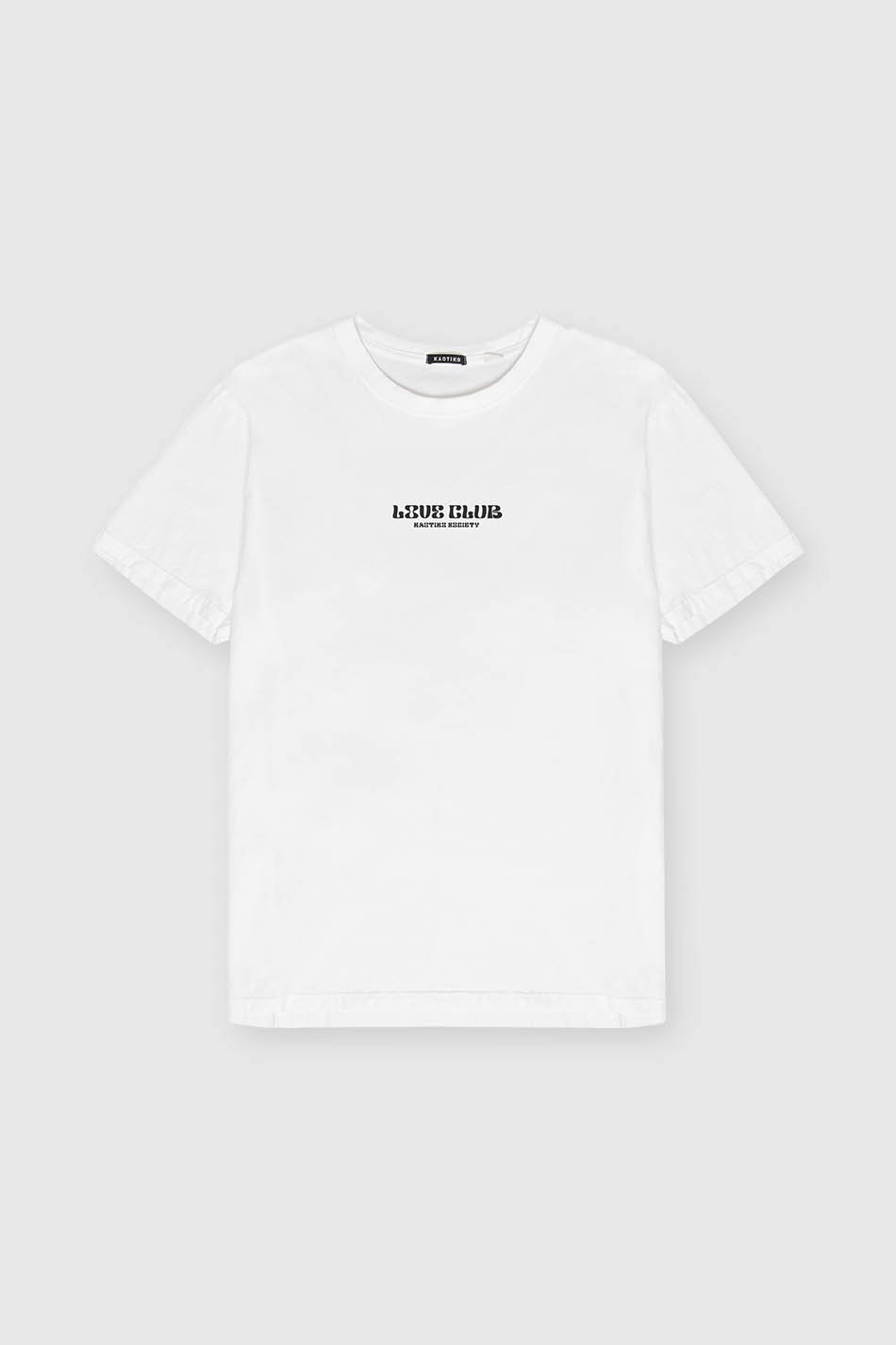 T-shirt Love Club délavé