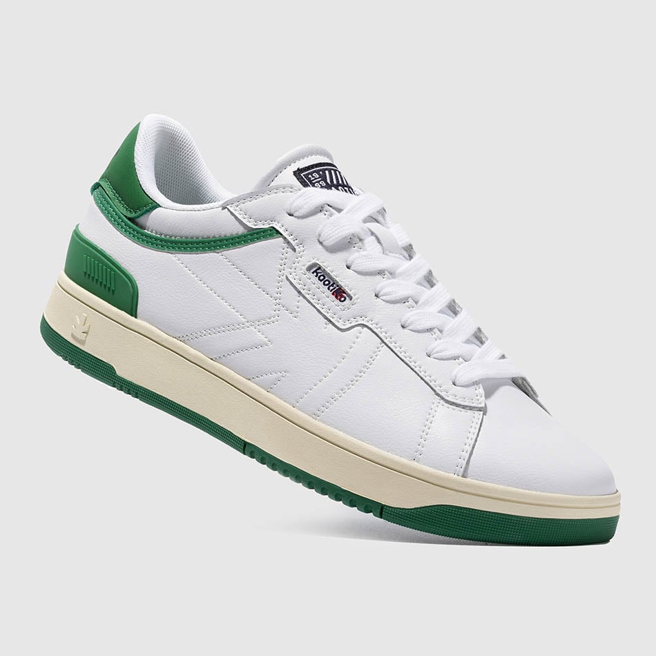 Sneakers Kaotiko White/Green Basket Basic
