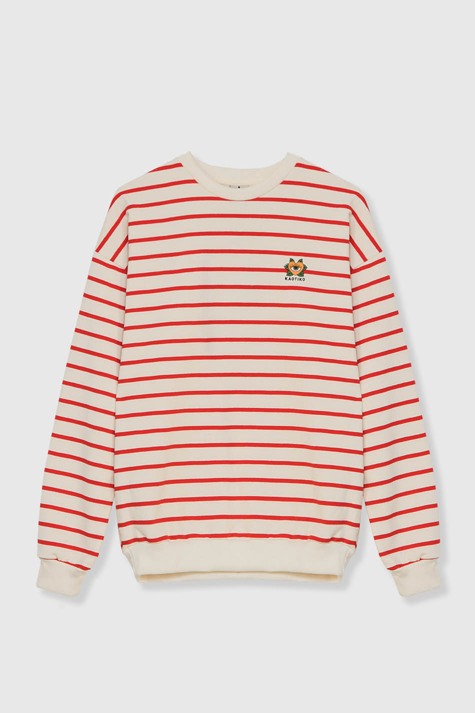 Heart Stripes Red Pullover