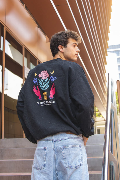 Washed Time Is Now Sweatshirt