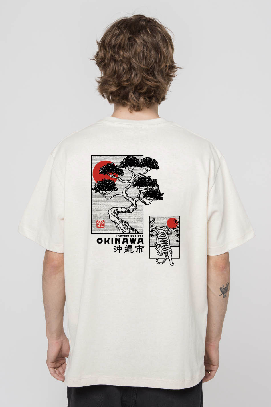 T-shirt Washed Okinawa Japan Organic