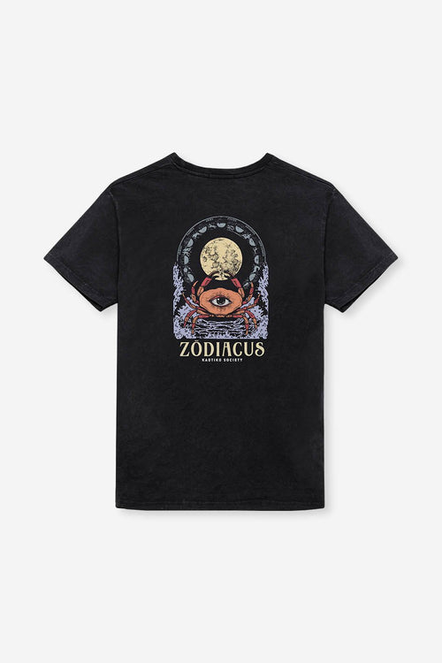 Tee-shirt Washed Zodiacus Black