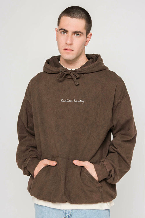 Washed Vancouver Society Brown Sweatshirt