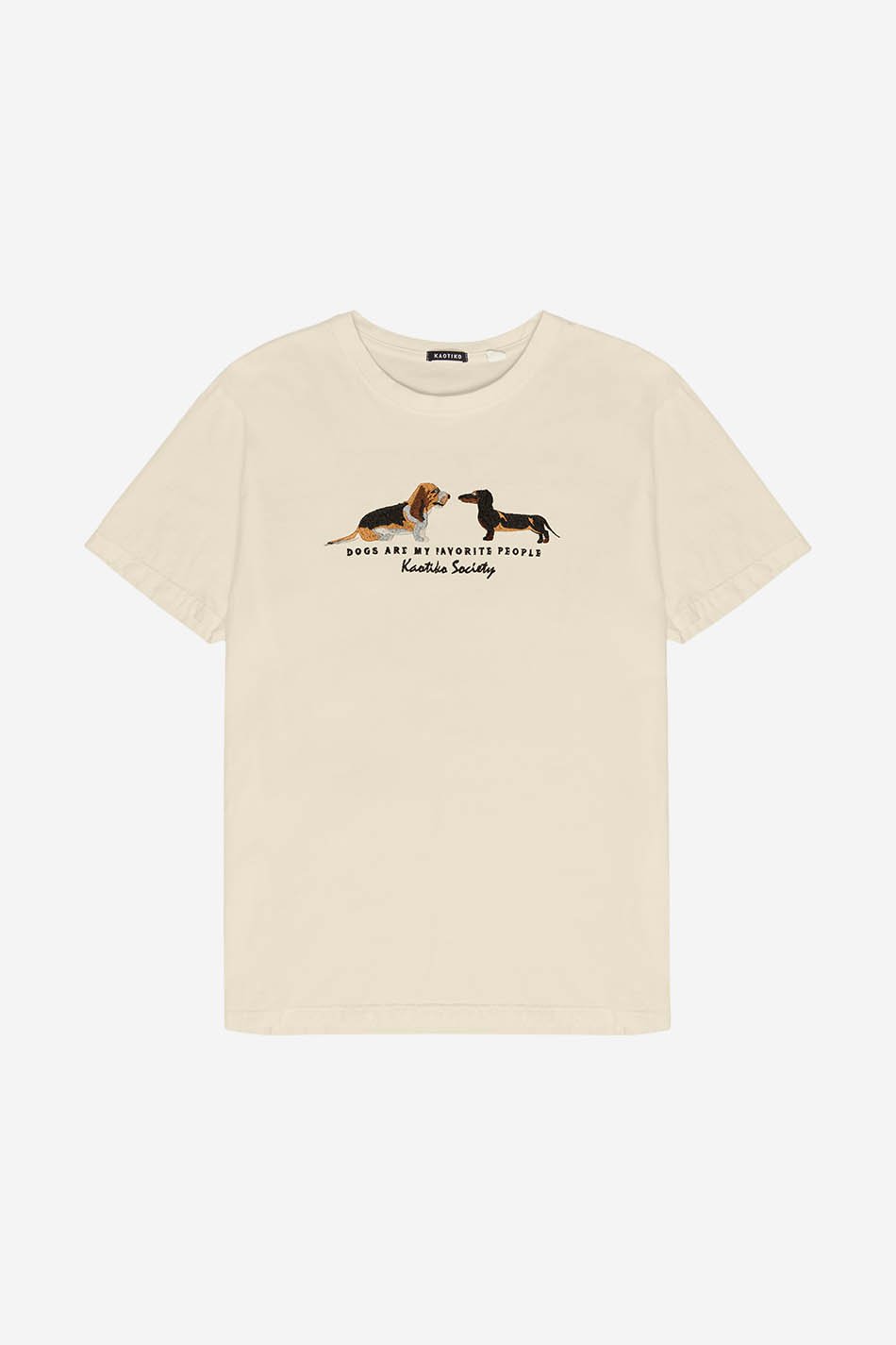 T-Shirt Washed Puppies Ivory