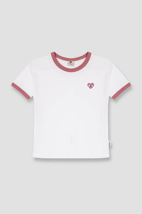Tee-shirt Heart/Eye White
