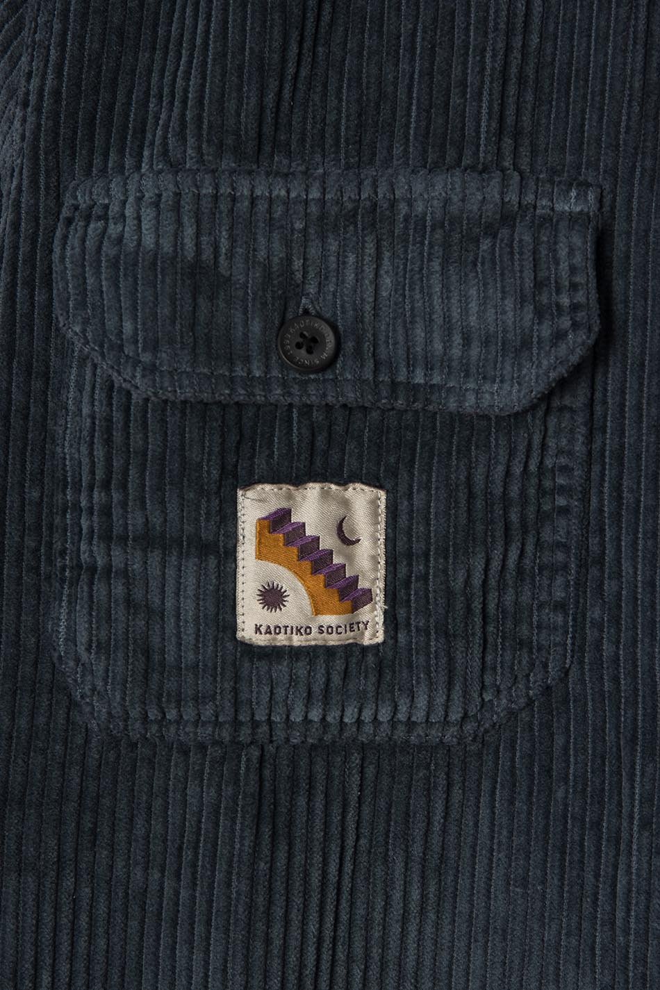 Camisa Corduroy Minimal Bluish-Grey