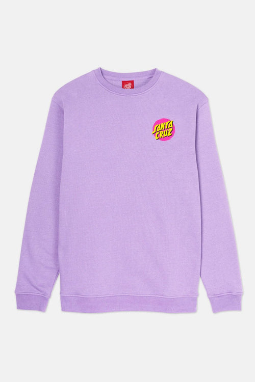 Santa Cruz Sweatshirt Style Dot Crew Digital Lavendel