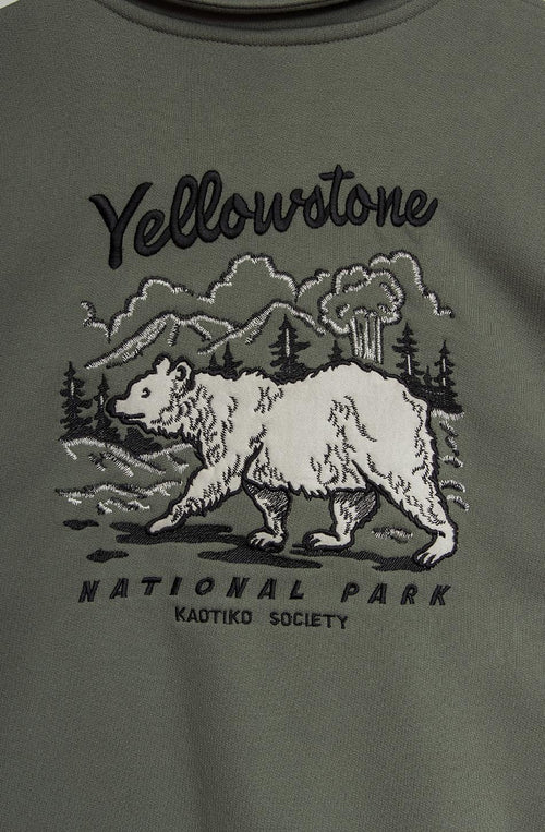 Bear YellowStone Sweatshirt in Grün
