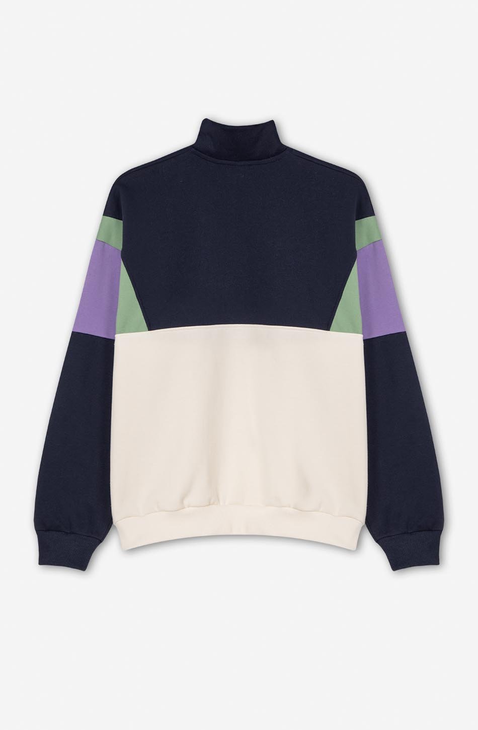 Sweatshirt Arthur Ivory/ Navy /Bosco Green